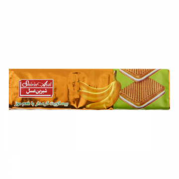 بیسکویت کرم دار موزی شیرین عسل 120 گرمی